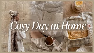 COSY DAY AT HOME | a rainy day, baking brownies, homemade pie & pumpkin carving 🕯️🍂