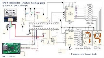 Build 2 Digits 7 segment speedometer(โปรแกรม Arduino + IC 74LS74 2 ตัว ควบคุม 7 Segment 2 หลัก)