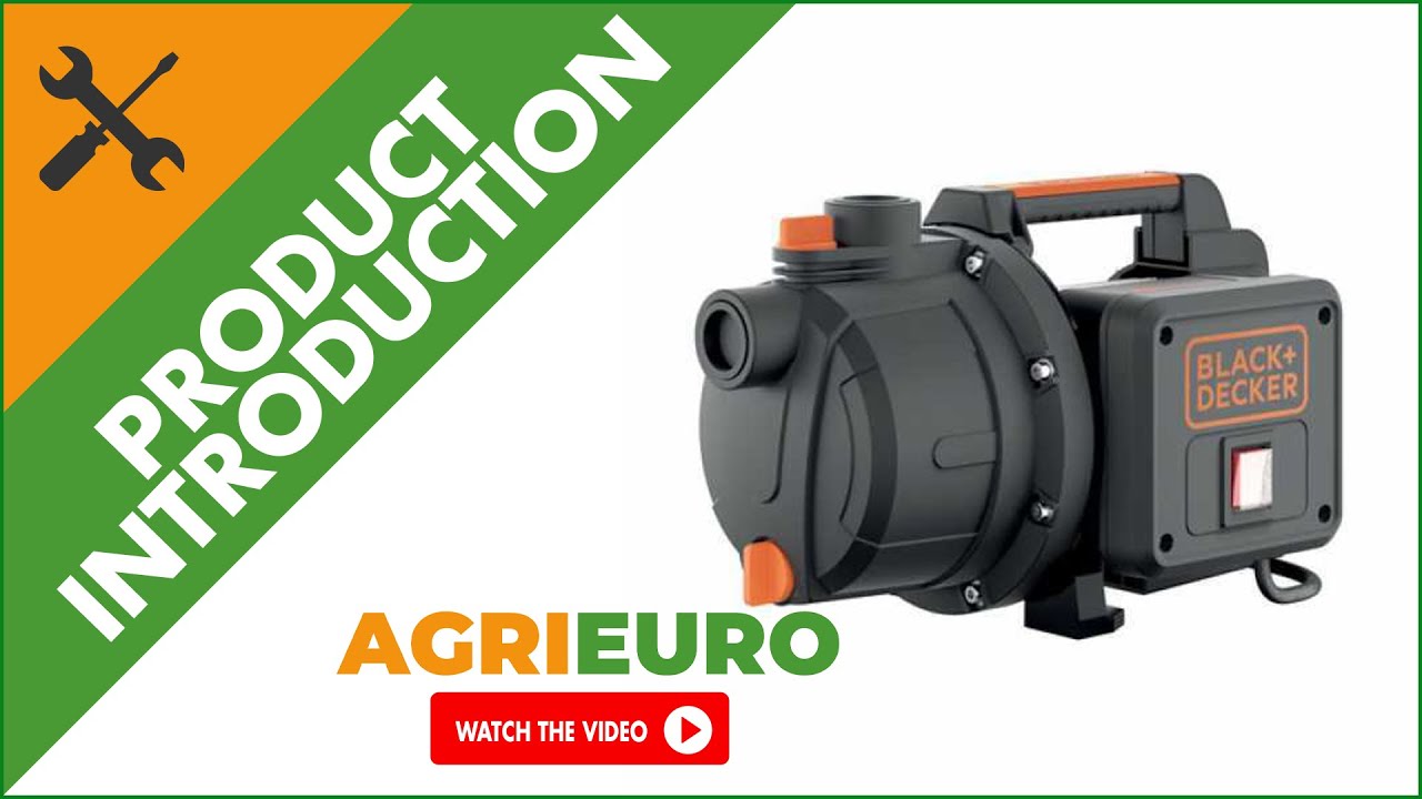 BLACK DECKER BXGP600PE Selbstansaugende Pumpe für Klarwasser (600 W, max. Förderleistung 3100 l/h, max. Förderhöhe 35 m BLACK DECKER BXGP600PE Selbstansaugende Pumpe für Klarwasser (600 W, max. Förderleistung 3100 l/h, max. Förderhöhe 35 m