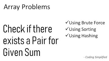 Array - 16: Check if there exists a pair which matches given Sum