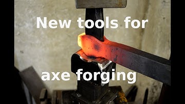 Tool set for forging axes.