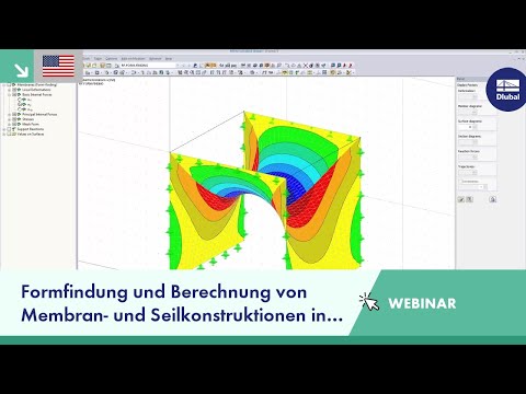 [EN] Dlubal-Webinar: Formfindung und Berechnung von Membran- und Seilkonstruktionen in RFEM