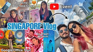 THE BEST Singapore Trip✨🧿/ Business Class Experience, YouTube Event, Google Office Tour & More!