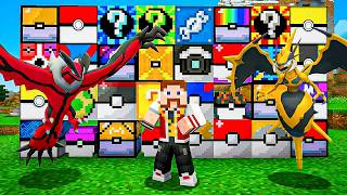 Fiz uma BATALHA POKÉMON com TODAS as LUCKY BLOCKS de PIXELMON no MINECRAFT
