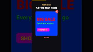 3 Color Mistakes That Make Your Design Look Ugly #shorts