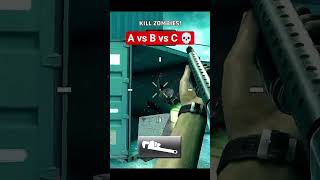Which Letter Survives Zombie Apocalypse? 😱 | Dead Trigger 2 Experiment #shorts