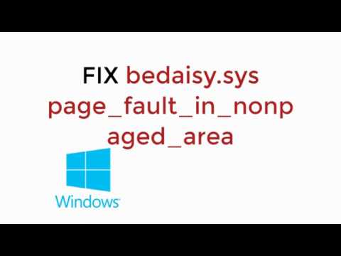 FIX bedaisy.sys page_fault_in_nonpaged_area in Windows 10/8 PUBG