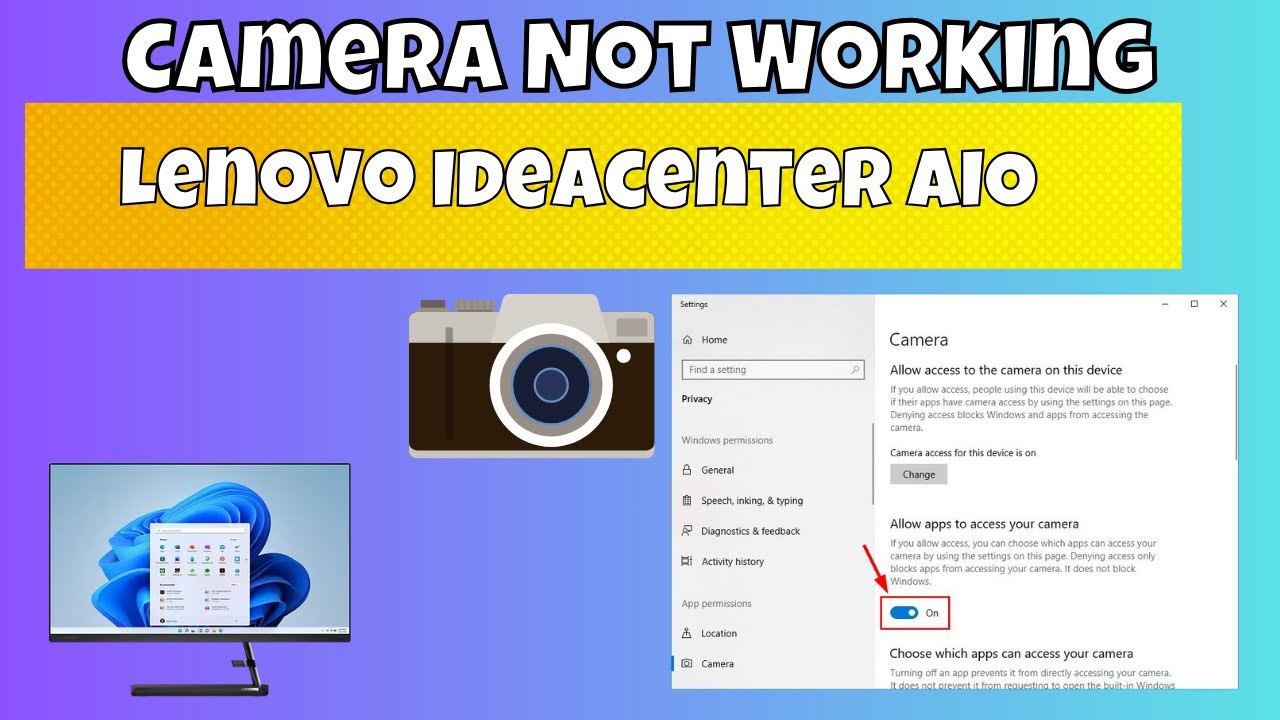 How to Solve Lenovo Ideacenter AIO Camera Not Working Problem - YouTube