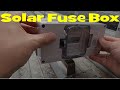 Installing a Solar Fuse Box on my garage.