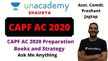 CAPF AC 2020 | Preparation Books and Strategy | Preparation by Assistant Commandant Prashant Jagtap