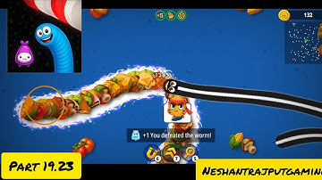 Worms Zone .io Hungry Snake gameplay walkthrough part 19.23 #snake #snakewormazone #games #gameplay