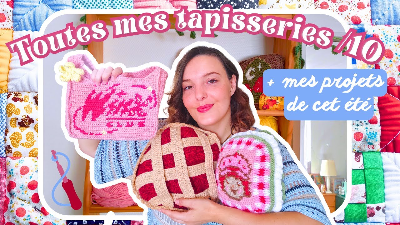 🧶 Projets CROCHET d’été ☀️ + je note mes TAPESTRY CROCHET + une nouvelle technique ?