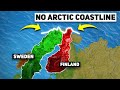 Why dont sweden and finland touch the arctic ocean