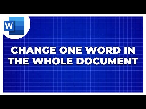 Video: Hoe verander ik één letter in Word?