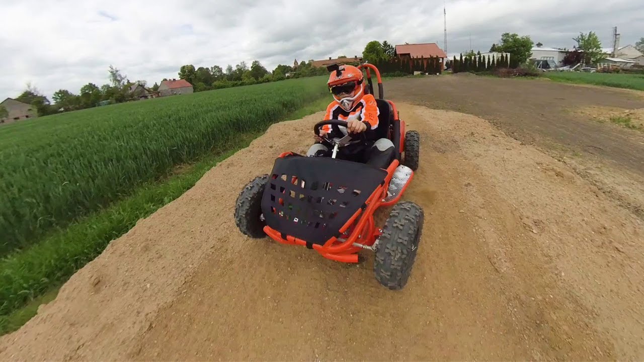 Kinderbuggy Go-Kart für Kinder mit 80ccm 4 Takt-Motor - GRÜN