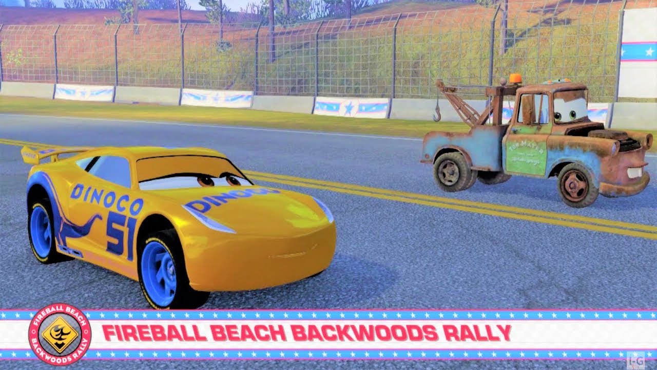 Cars 3: Driven to Win Stunt Showcase - Fireball Beach Backwoods Rally ...