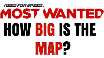 HOW BIG IS THE MAP in NFS: Most Wanted (2012)? Drive Across the Map (65 mph)