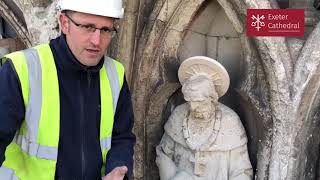 Repairs to the damaged statue of St Vladimir (2)