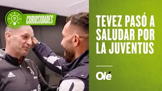 ¡Carlitos Tevez pasó a saludar por la Juventus!