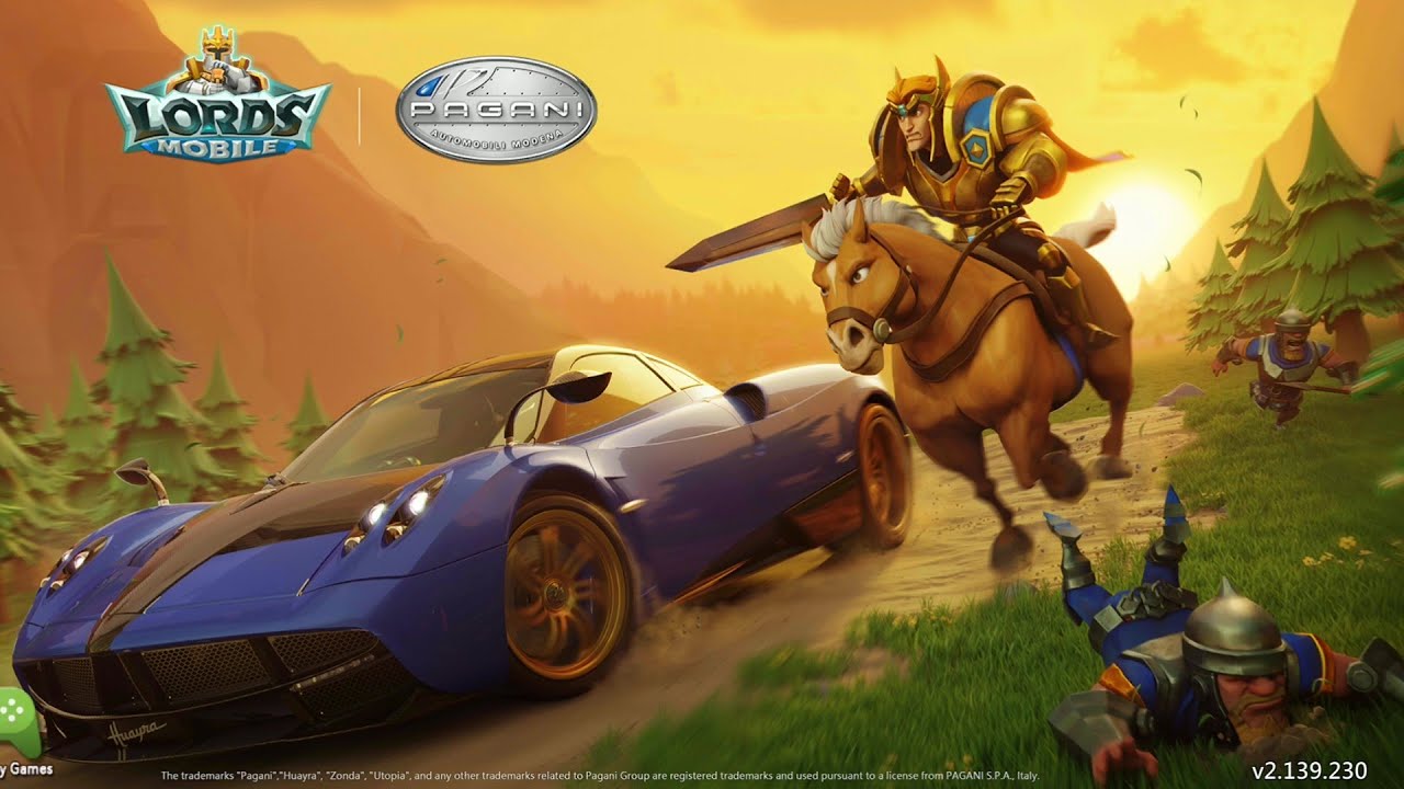 Lords Mobile Pagani Huayra Coupe #1 смотрим событие