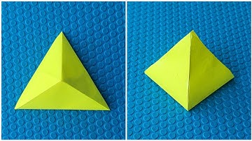 Triangular Pyramid | DIY Paper Pyramid | Paper Origami | 3D Paper Shapes |Kids Craft |School Project