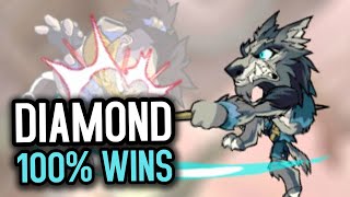 I got a Flawless Diamond with Random in Brawlhalla Ranked