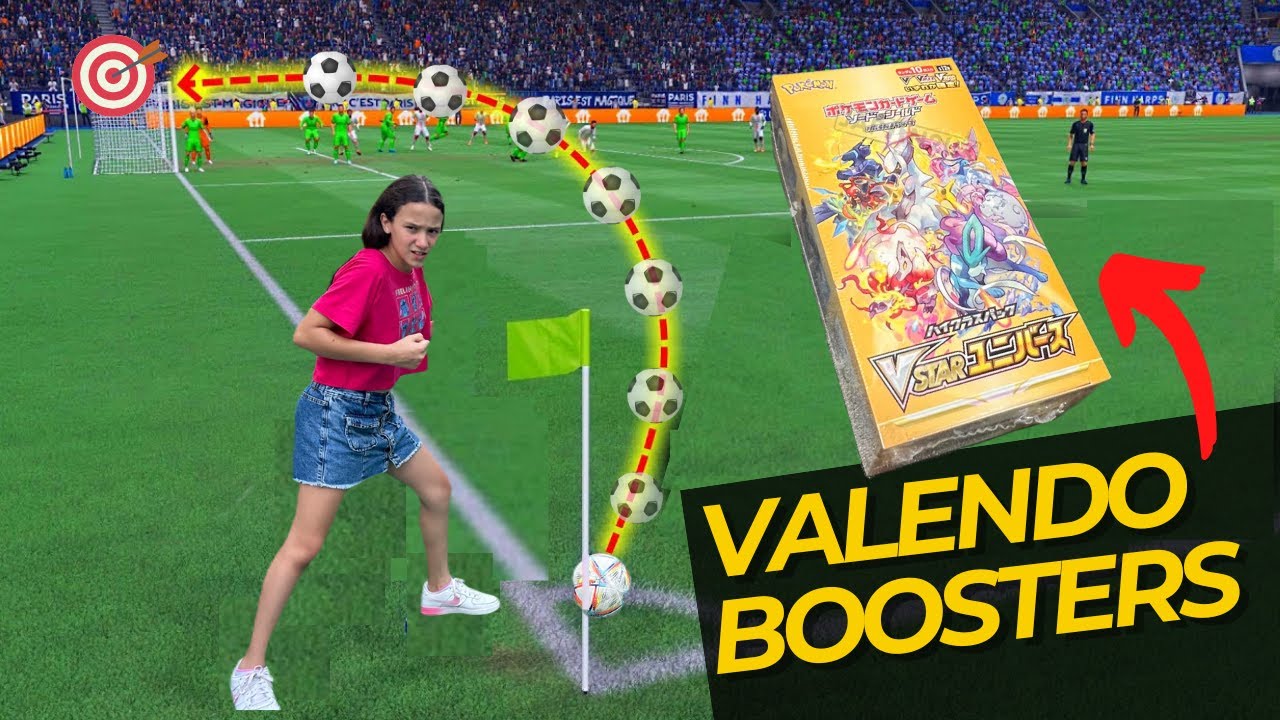 ACERTOU GANHOU! DESAFIOS de FUTEBOL valendo PACOTINHOS POKEMON