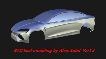 BYD Seal modeling by Alias Part 3