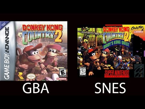 donkey kong country 2 gba vs snes - YouTube.