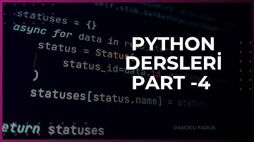 Python Veri Tipleri (Py Dersleri Part-4)