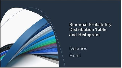 Binomial Probability Distribution Table and Histograms with Desmos and Excel
