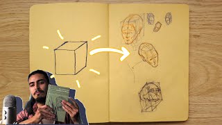 Como dibujar la cabeza  a partir de un cubo o caja