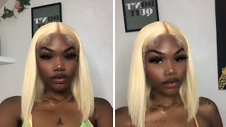 613 Blonde Bob Wig Install💛 ft. Ali Grace Hair