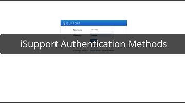 iSupport Authentication Methods