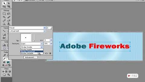 Thick Text Outline in Adobe Fireworks