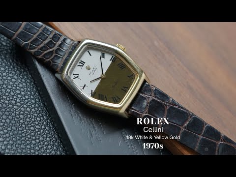 Rolex Vintage Cellini Ref. 4106 18k White & Yellow Gold 1976-77
