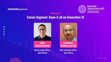 Career Segment: Know it all on Generative AI - A workshop | XperienceAI Summit 2022