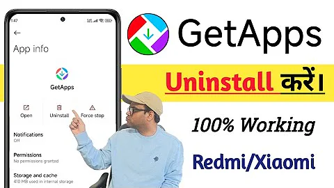 How to uninstall GetApps in redmi/Xiaomi mobile | Get apps uninstall kaise kare | delete get apps