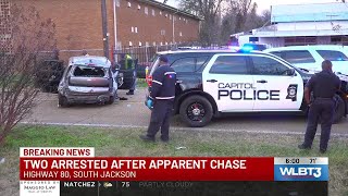 Two juveniles in stolen vehicle arrested after Capitol Police pursuit