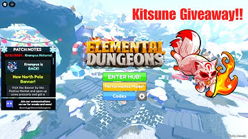 Elemental Dungeons - Roblox [Kitsune Giveaway!!]🔥2 Winners!! [Read Description]