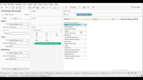 Tableau Desktop QA - Sample Question 9