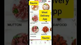 How to make Meat delivery app | how to make app like Licious | multivendor meat app live demo raunix screenshot 2