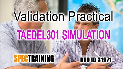 TAEDEL301 Validation simulation