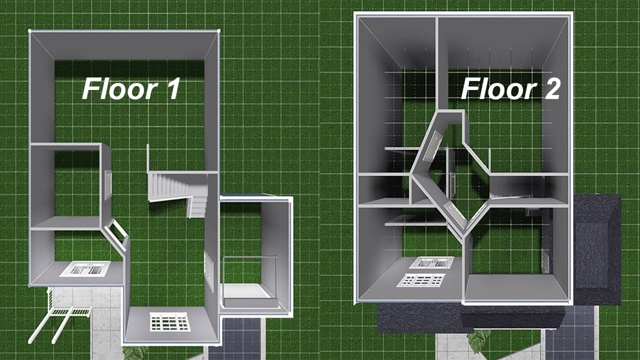 One Story House Bloxburg Layout