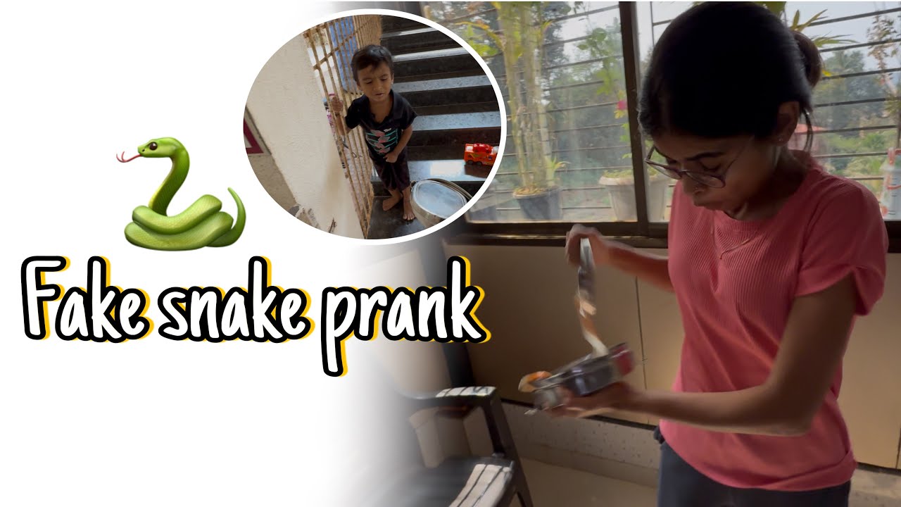 Fake snake prank 🐍 || funny Marathi vlog🤣