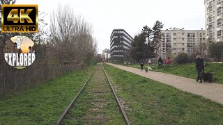 Paris Walk:Abandoned Railway turn into park|La Petite Ceinture,Maison Blanche【4K】