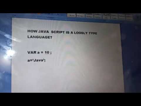 Why java script is called a loosely type language ?