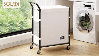 Installation of the SOLEDI CLB-06 Laundry Basket with Wheels