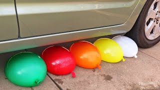 Experiment Car VS Water Balloons and Instant Noodle #1