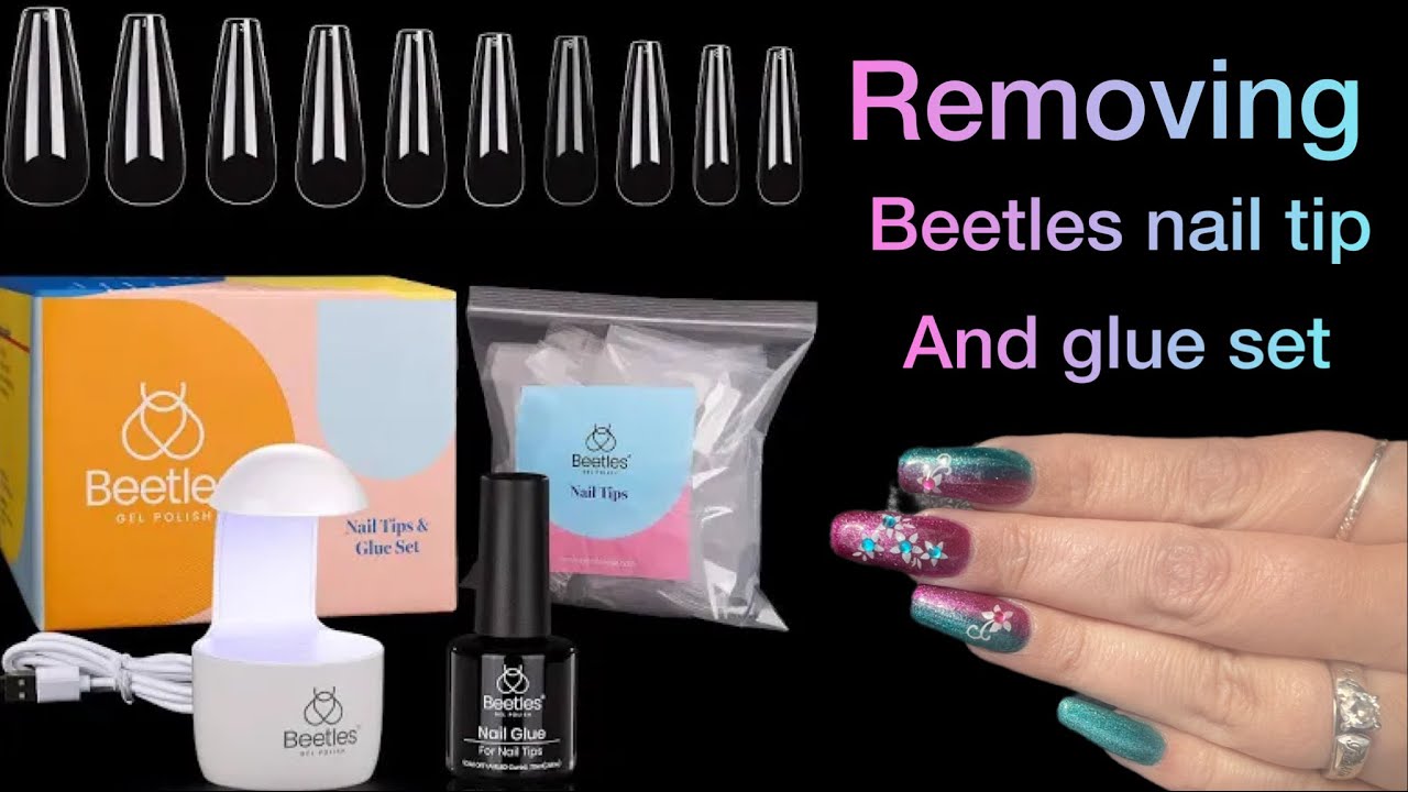 Removing Beetles nail tip and glue set